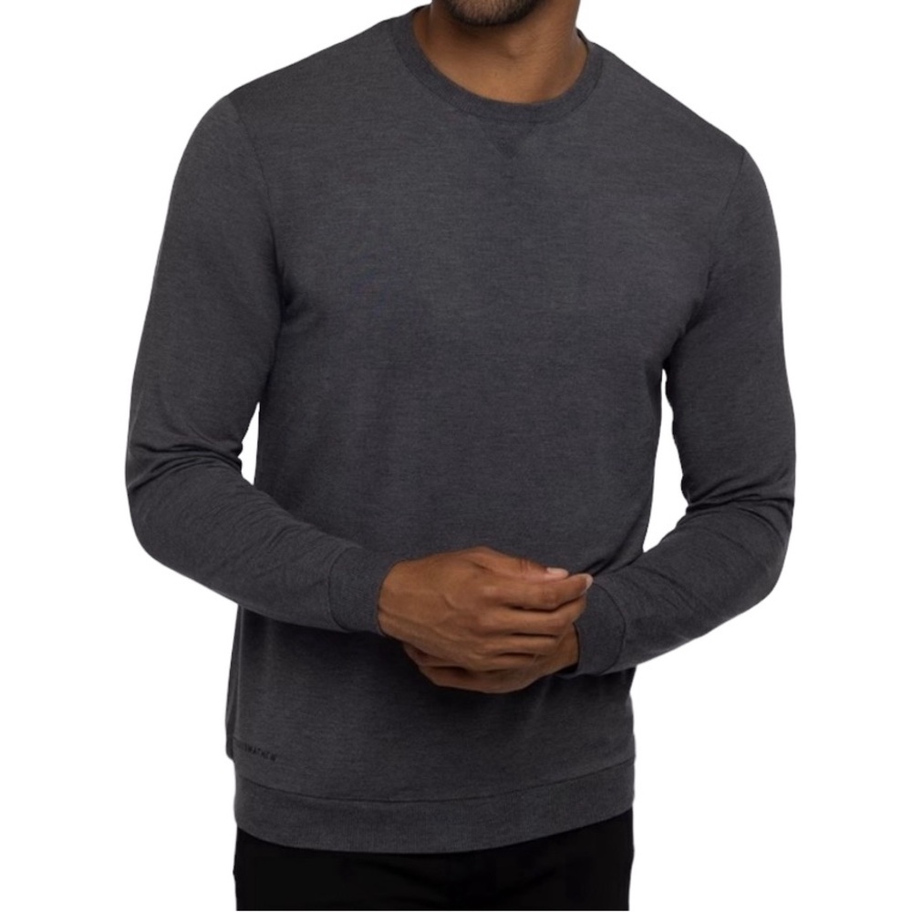 TravisMathew Amenities Crew Sweatshirt Gray Men's Large NWT Golf